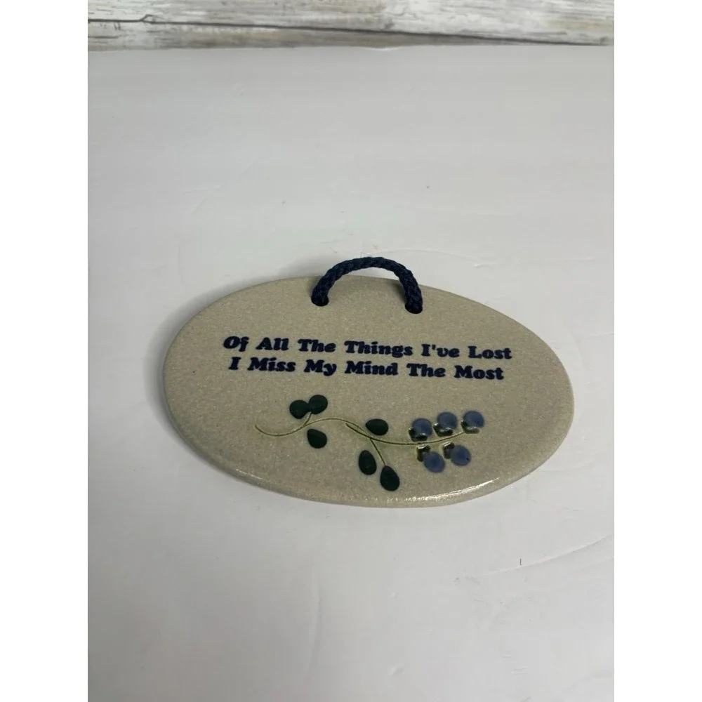 Mountaine Meadows Pottery Plaque USA Made Ready to Hang Excellent Condition